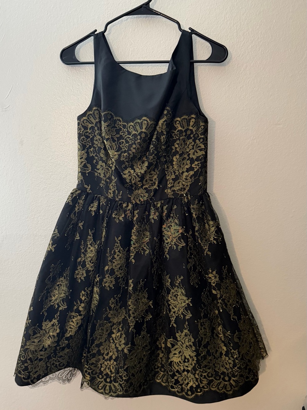 monique lhuillier Elegant Black and Hold Formal Dress